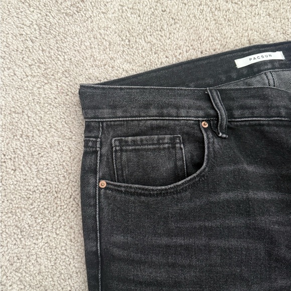 PacSun Black Low Rise Straight Jeans - Picture 6 of 7